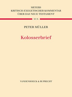 cover image of Kolosserbrief